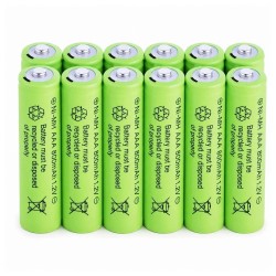 800 Mah 1.2v Aaa Ni-cd Şarj Edilebilir Pil 12 Adet