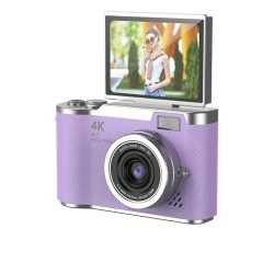 4k Dijital Retro Video Kamera 48mp 18x Zoom Flaşlı (32gb) Kart Dijital Vlog Fotoğraf  Makinesi Türkçe