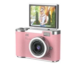 4k Dijital Retro Video Kamera 48mp 18x Zoom Flaşlı (32gb) Kart Dijital Vlog Fotoğraf  Makinesi Türkçe