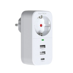 2.4a Çıkışlı 2xusb 1xtype-c Tekli Priz Ftr-17