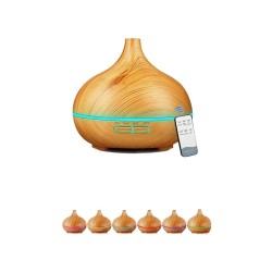 Hava Nemlendirici 7 Led Işıklı Aromatik Oda Kokusu 550 Ml Kahve Aroma Difüzörü Buhar Makinası