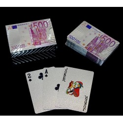 Euro Tasarımlı Gümüş İskambil Oyun Kartı Alk2812