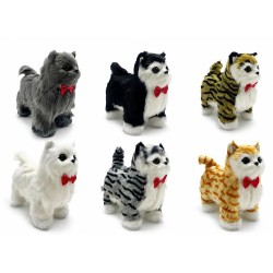 Sesli Hareketli Yürüyen Peluş Kedi Alk3389