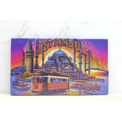 Ahşap İstanbul Temalı Magnet Alk4359