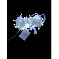 10m 100 Led Damla Uçlu Beyaz Işık Şeffaf Kablo Mz-17-1