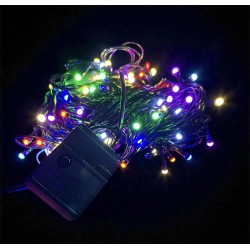 10m 100 Led Damla Uçlu Rgb Işık Siyah Kablo Mz-17-2