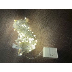 10m 100 Led Damla Uçlu Gün Işığı Şeffaf Kablo Mz-17-4