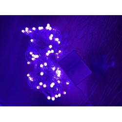 10m 100 Led Damla Uçlu Pembe Işık Şeffaf Kablo Mz-17-9