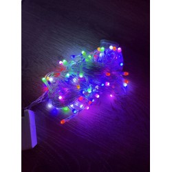 10m 100 Led Damla Uçlu Rgb Işık Şeffaf Kablo Mz-17-10