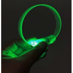 3 Modlu Pilli Led Işıklı Esnek Parti Bilekliği Yeşil
