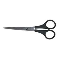2215 M-528 Plastik Saplı Düz Makas No: 6 İnç / 15,24 Cm - Paslanmaz Çelik