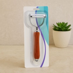 Çift Başlı Metal Soyacak (Ahşap Saplı)