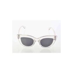Şeffaf Beyaz Çerçeve Cat Eye Kadın Güneş Gözlüğü - Moda Gözlük