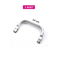 Gizli Metal Çanta Bursu – 3 Adet - 14 cm - Metal Çanta Aparatı Çanta Aksesuarı