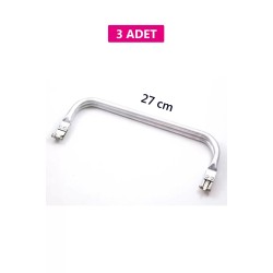 Gizli Metal Çanta Bursu – 3 Adet - 27 cm - Metal Çanta Aparatı Çanta Aksesuarı
