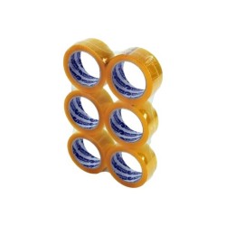 6 adet Şeffaf Koli Bandı Güçlü Yapışkan Yüzey 40 mm 100 metre Royaleks
