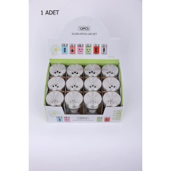 Cam Baharatlık Demir Kapaklı 1 Adet Royaleks-MTR-2203-06