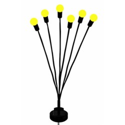 2'li Bahçe Çiti 6'lı Renkli Güneş Enerjili Led Lamba Royaleks-1085