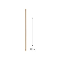 Ahşap 100 cm Hamur Açma Şekillendirme Oklavası Royaleks-56041